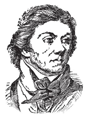 Thaddeus Kosciusko, 1746-1817, o bir-Litvanya askeri mühendis ve Polonya, Litvanya, Belarus ve Amerika Birleşik Devletleri'nde, vintage çizgi çizme veya oyma illüstrasyon ulusal bir kahraman oldu askeri lider oldu
