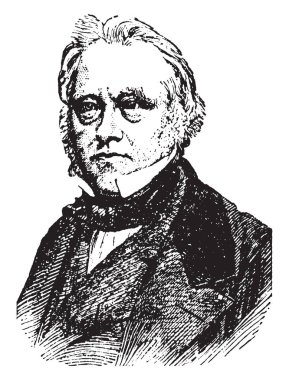 Lord Macaulay, 1800-1859, o bir İngiliz tarihçi ve whig politikacı, vintage çizgi çizme veya oyma illüstrasyon yapıldı.