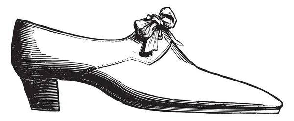 Sapato Moliere Ilustração Gravada Vintage Enciclopédia Industrial Lami 1875 — Vetor de Stock
