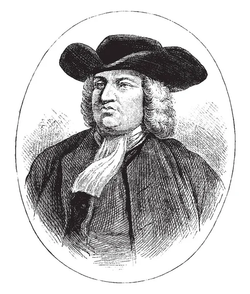 William Penn 1644 1718 Était Entrepreneur Immobilier Anglais Philosophe Fondateur — Image vectorielle