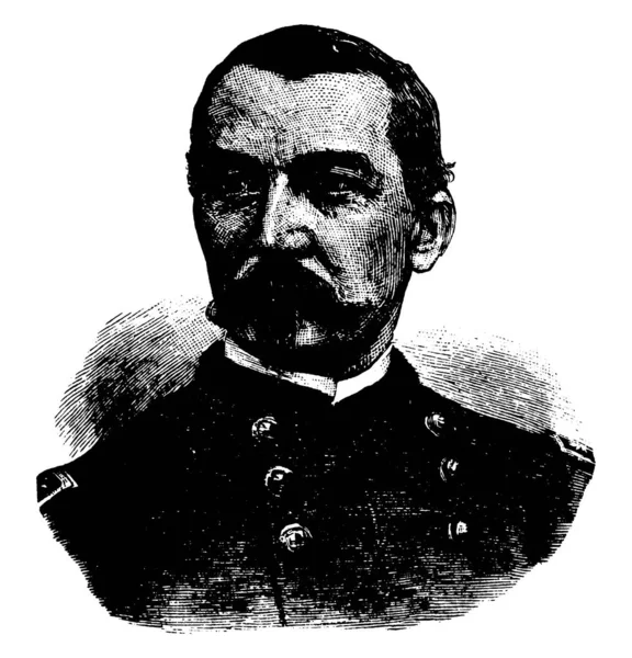 Philip Sheridan 1831 1888 Ufficiale Carriera Dell Esercito Degli Stati — Vettoriale Stock