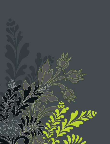 Vintage Floral Vector Fondo — Vector de stock