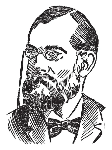 Robert Koch 1843 1910 Fue Médico Alemán Microbiólogo Pionero Famoso — Vector de stock