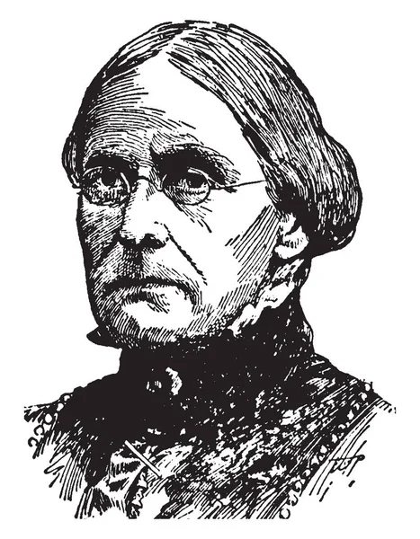 Susan Brownell Anthony 1820 1906 Stata Una Riformatrice Sociale Americana — Vettoriale Stock