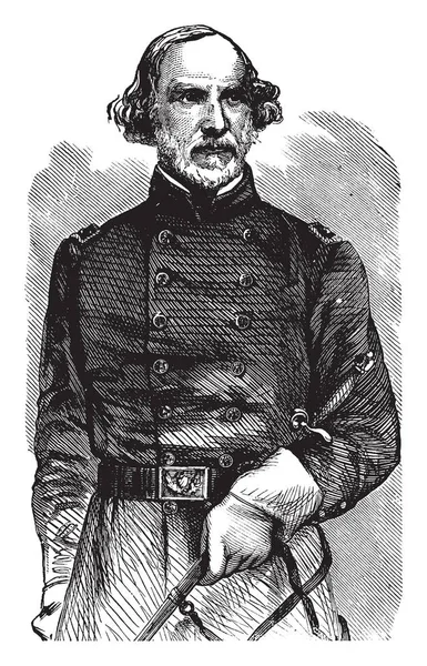 General Daniel Tyler 1799 1882 Bir Demir Üreticisi Demiryolu Başkan — Stok Vektör