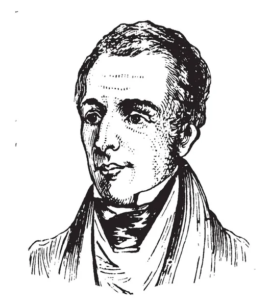 Thomas Hood 1799 1845 Poeta Autor Humorista Inglês Famoso Por — Vetor de Stock