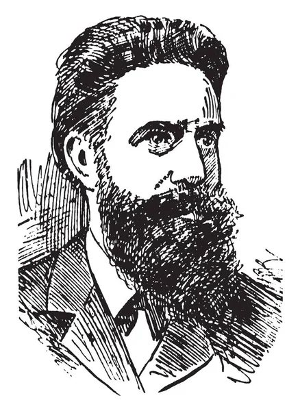 Wilhelm Rntgen 1845 1923 Stato Ingegnere Meccanico Fisico Tedesco Che — Vettoriale Stock