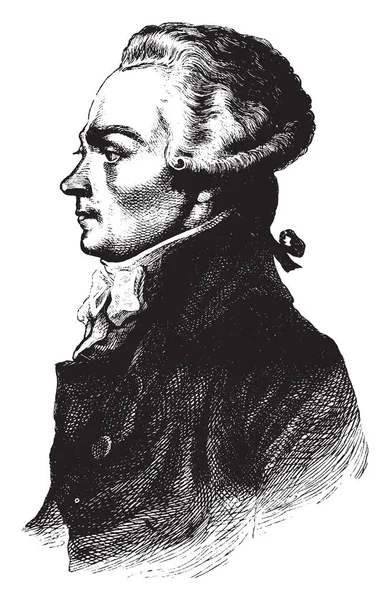 Robespierre 1758 1794 Han Var Fransk Advokat Politiker Och Mest — Stock vektor
