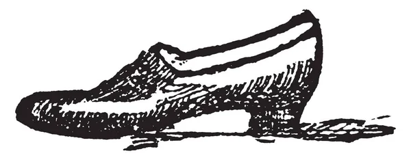 Παντόφλα Είναι Ένα Είδος Ελαφρύ Παπούτσι Εκλεκτής Ποιότητας Γραμμικό Σχέδιο — Διανυσματικό Αρχείο