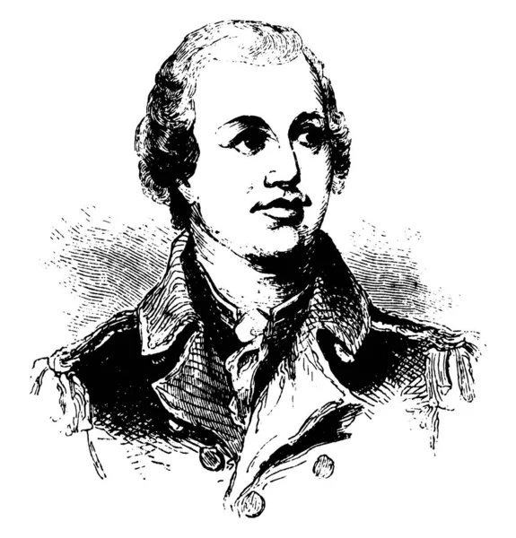 Nathaniel Greene 1742 1786 War Generalmajor Der Kontinentalen Armee Amerikanischen — Stockvektor