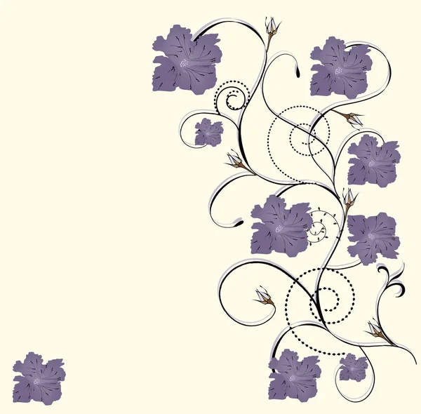 Fondo Floral Primavera Con Lugar Para Texto — Vector de stock