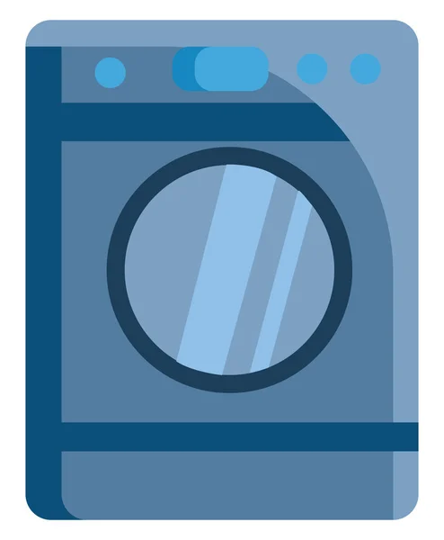 Waschmaschine einfach Bild Illustration Farbvektor auf weiß — Stockvektor