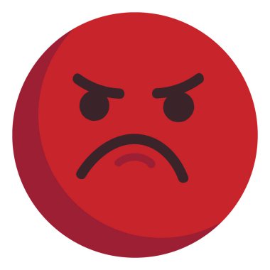 Beyaz ba kızgın kırmızı mutlu renk vektör