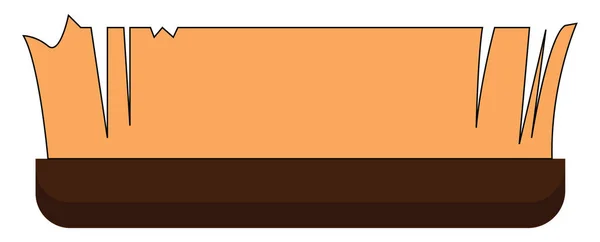 Kahverengi boyama fırça vektör veya renk illüstrasyon — Stok Vektör