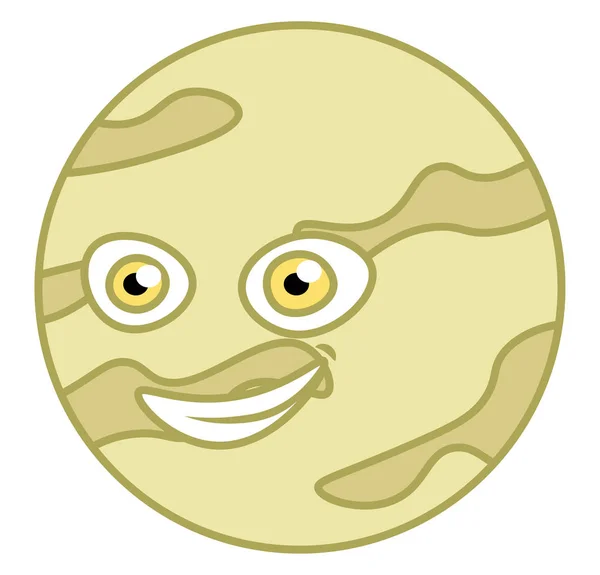 Belo planeta Vênus vetor ou ilustração colorida — Vetor de Stock