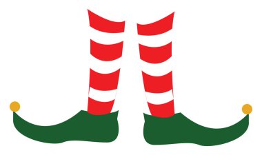 Kırmızı ve beyaz kontrol çorap vektör veya renk illus giyen kişi