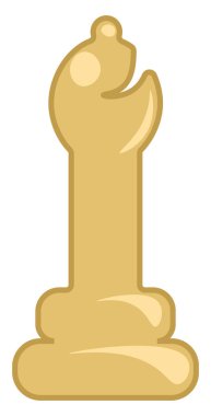 Satranç vektör veya renk Illustration bir Piskopos