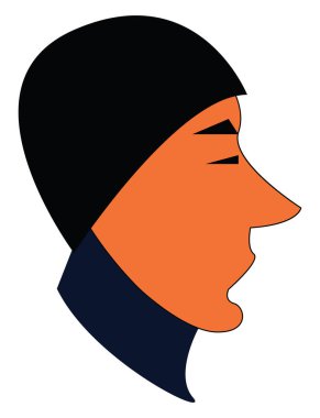 Yeşil giysiler içinde üzücü çocuk vektör veya renk illüstrasyon