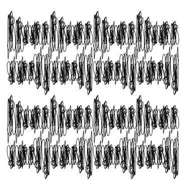 Minimalist bir kalem Doodle vektör veya renk illüstrasyon