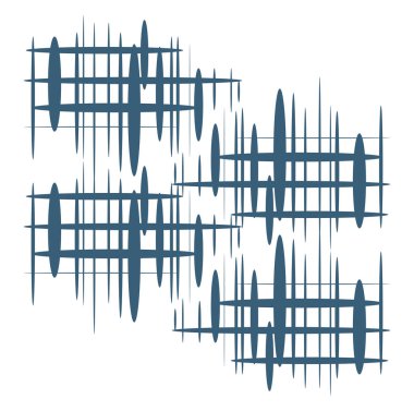 Uzamış mavi daireler vektör veya renk illüstrasyon