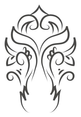 Alışılmadık bir desen vektörü veya renk çizimi