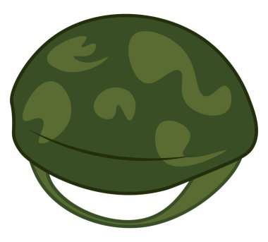 Bir savaş kask vektör veya renk illüstrasyon
