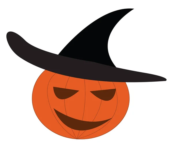 Calabaza halloween decoración vector o ilustración de color — Archivo Imágenes Vectoriales