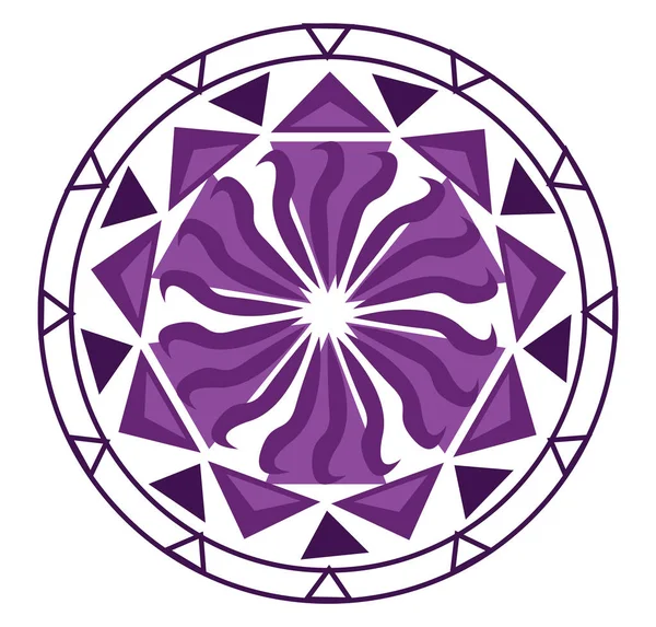 Mandala-Kaleidoskop-Vektor oder Farbabbildung — Stockvektor