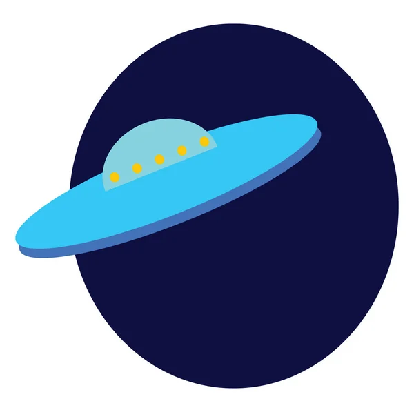 En UFO vektor eller färg illustration — Stock vektor