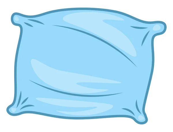 Синьо-кольорова подушка векторна або кольорова ілюстрація — стоковий вектор