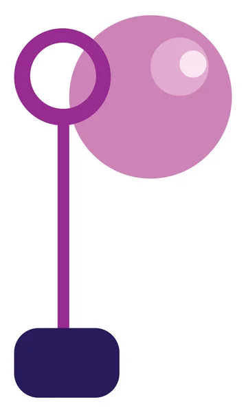 En rosa leksaks vektor eller färg illustration — Stock vektor