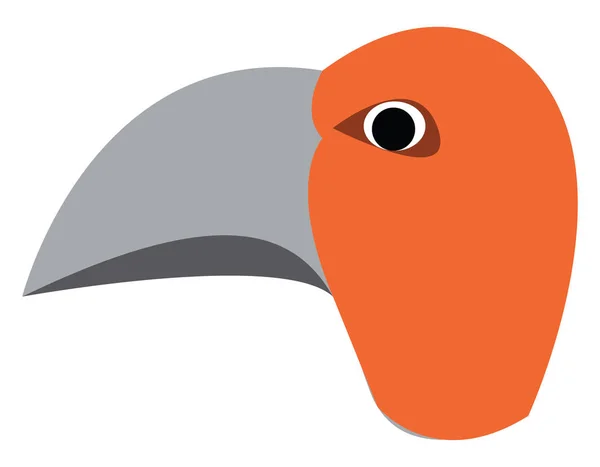 愤怒的鸟与锋利的嘴向量或颜色例证 — 图库矢量图片