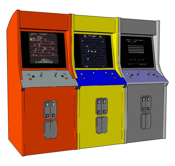 Controladores comunes de vectores de videojuegos o ilustración en color — Vector de stock