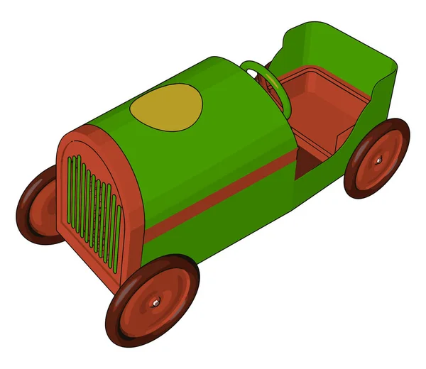 Un véhicule jouet vecteur ou illustration couleur — Image vectorielle