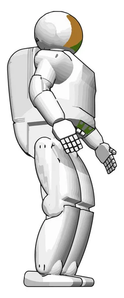 O robô espacial brinquedo vetor ou ilustração de cor — Vetor de Stock