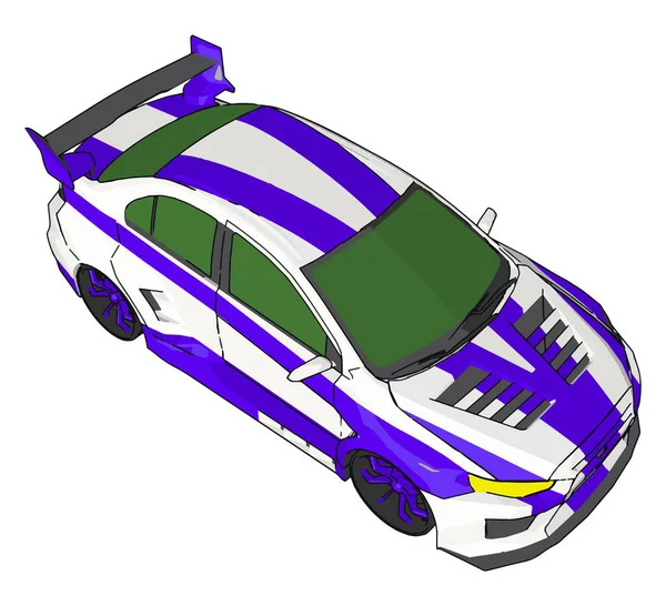 Vecteur de jouets en plastique de couleur bleue ou illustration couleur — Image vectorielle