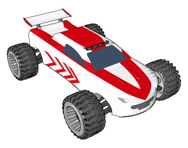 Mașini de jucărie vector de desene animate sau ilustrație color — Vector de stoc