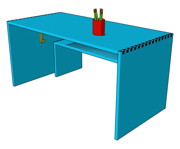Ein einfacher Tabellenbildvektor oder eine farbige Abbildung — Stockvektor