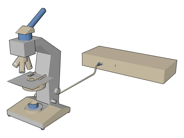 Ein wissenschaftlicher Gerätebildvektor oder eine farbige Illustration — Stockvektor