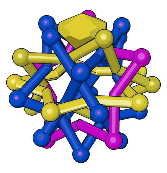 A giant covalent structure picture vector or color illustration