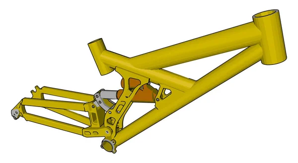 Un vecteur de machine hydraulique ou une illustration couleur — Image vectorielle