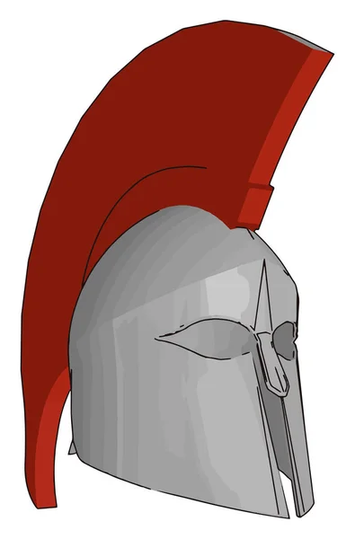 Средневековый вектор шлема или цветная иллюстрация — стоковый вектор