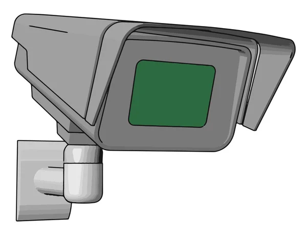 Um vetor de câmera de vigilância por vídeo ou ilustração colorida —  Vetores de Stock