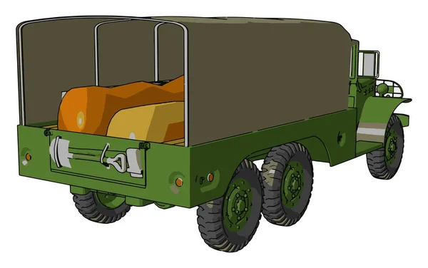 Un motor militar Sketch vector o ilustración en color — Archivo Imágenes Vectoriales