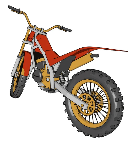 Modo de transporte vector de bicicleta o ilustración en color — Vector de stock