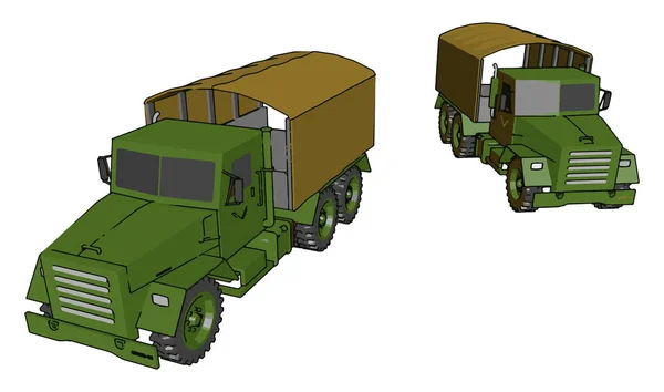 En militär motor skiss vektor eller färg illustration — Stock vektor