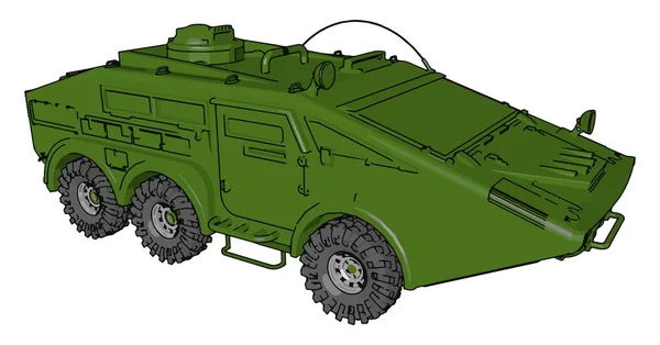 Leichter Panzerwagen-Vektor oder farbige Abbildung — Stockvektor