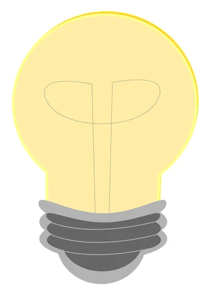 Light Bulb vector color illustration. — Stock Vector