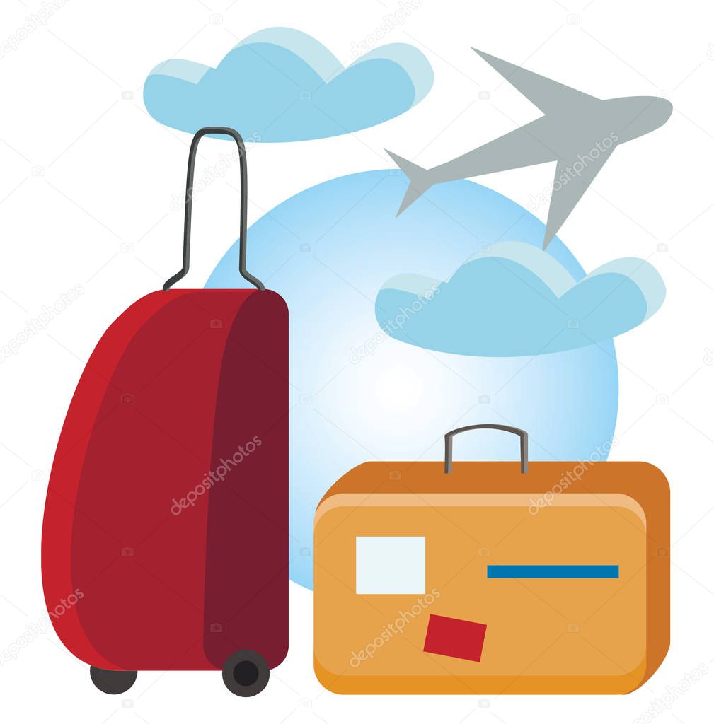 Holiday travel vector or color illustration