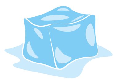 Buz küpü vektörü veya renk çizimi